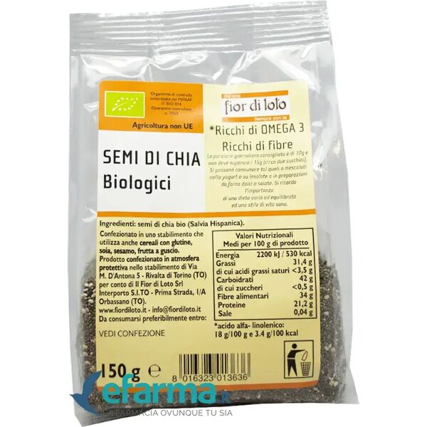 oxxigena fior di loto semi di chia biologici 150 g