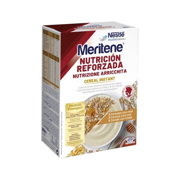 meritene cereal nutrizione arricchita crema di 8 cereali e miele 2x300 g