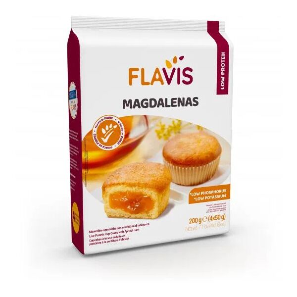 mevalia flavis magdalenas merendine aproteiche con confettura di albicocca 200 g