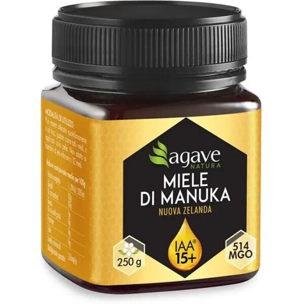 agave natura manuka iaa 15+ miele puro per forti raffreddori e disturbi digestivi 250 g