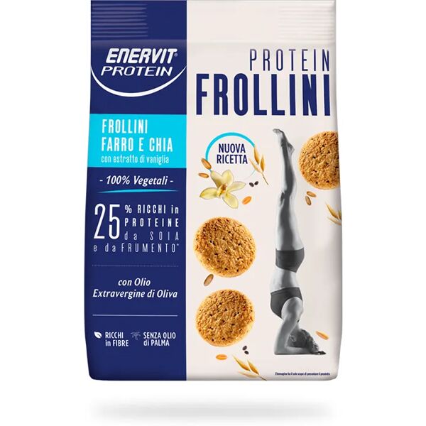 enervit protein frollini farro & chia con 25% di proteine 200 g