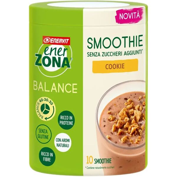 enerzona smoothie proteico cookie per spuntini bilanciati 300 gr