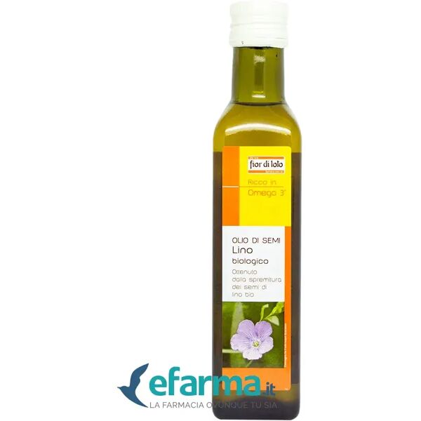 fior di loto olio di semi di lino biologico 250 ml