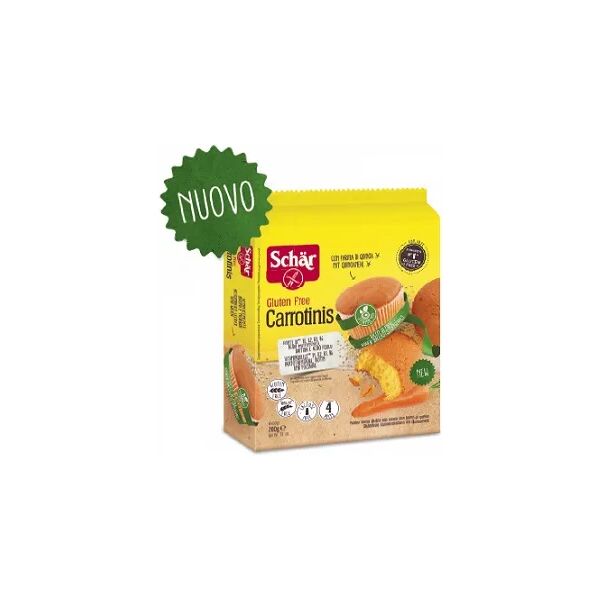 schar carrotinis merendine senza glutine 4x50 g