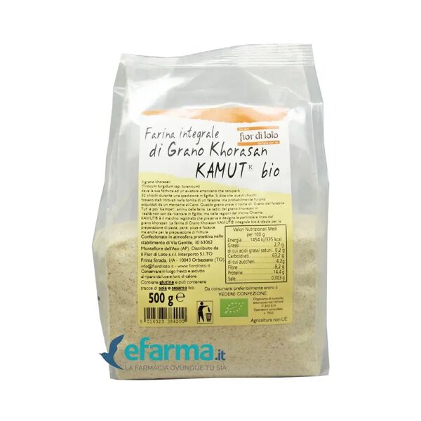 fior di loto farina di grano kamut integrale biologica 500 g