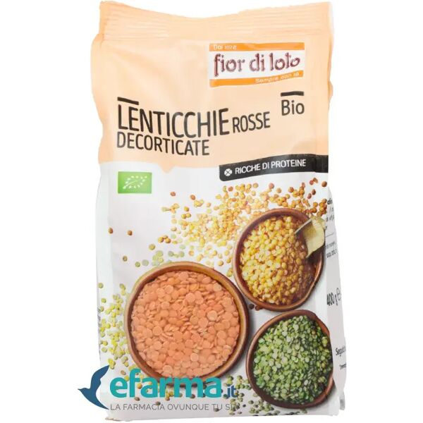 fior di loto lenticchie piccole di rodi decorticate biologiche 400 g