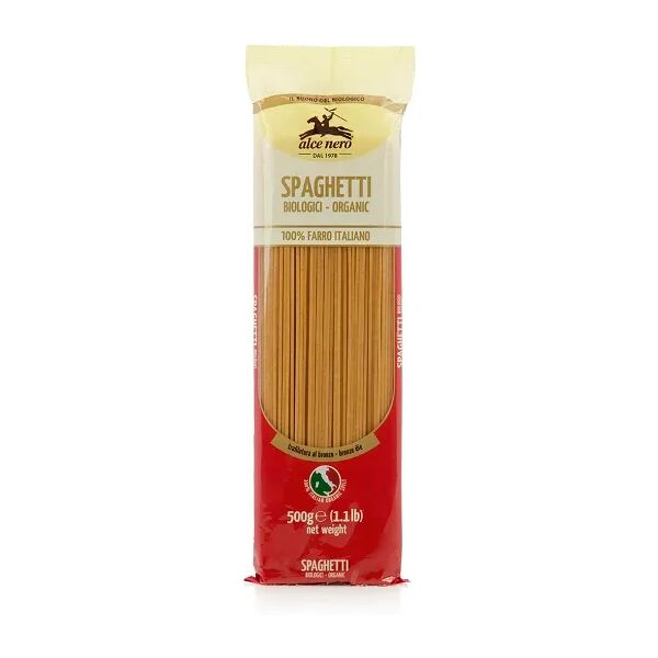 alce nero spaghetti 100% farro italiano biologici 500 g