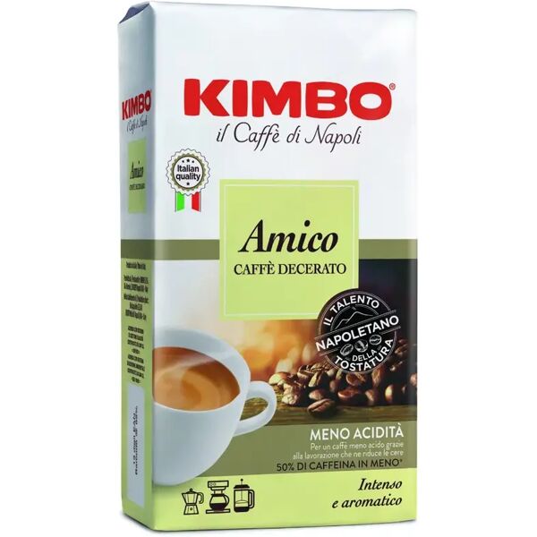 kimbo amico caffè macinato decerato 225g