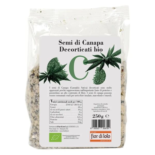 oxxigena fior di loto semi di canapa decorticati bio 250 g