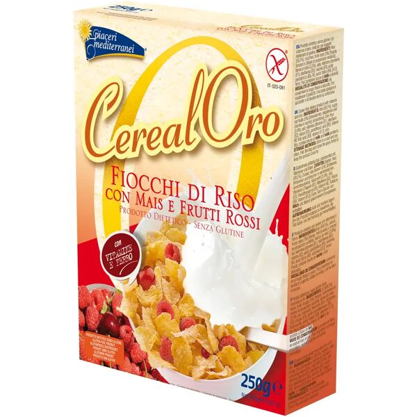 piaceri mediterranei cerealoro fiocchi di riso mais e frutti rossi senza glutine 250 g