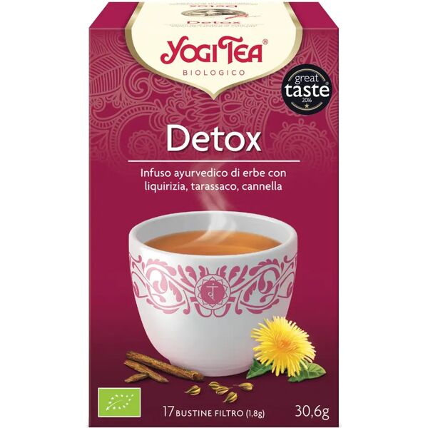 yogi tea detox bio infuso di erbe 17 bustine