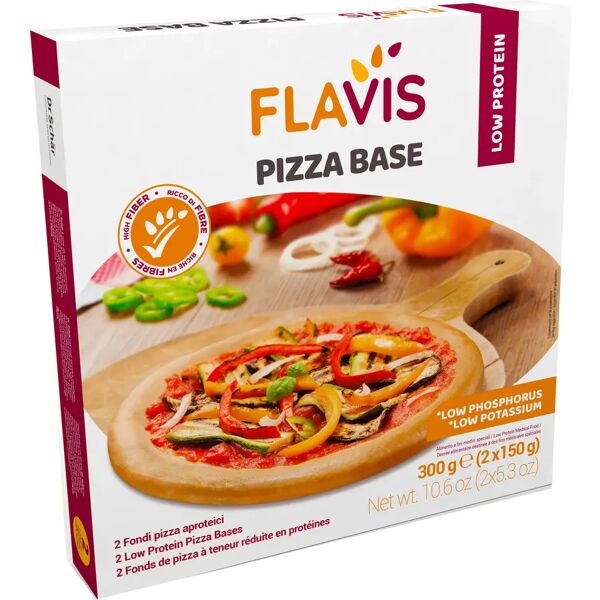 flavis base di pizza aproteica 2x150 g