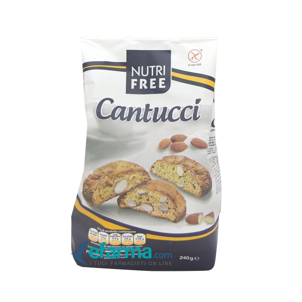 nutrifree nutri free biscotti cantucci senza glutine 240 g