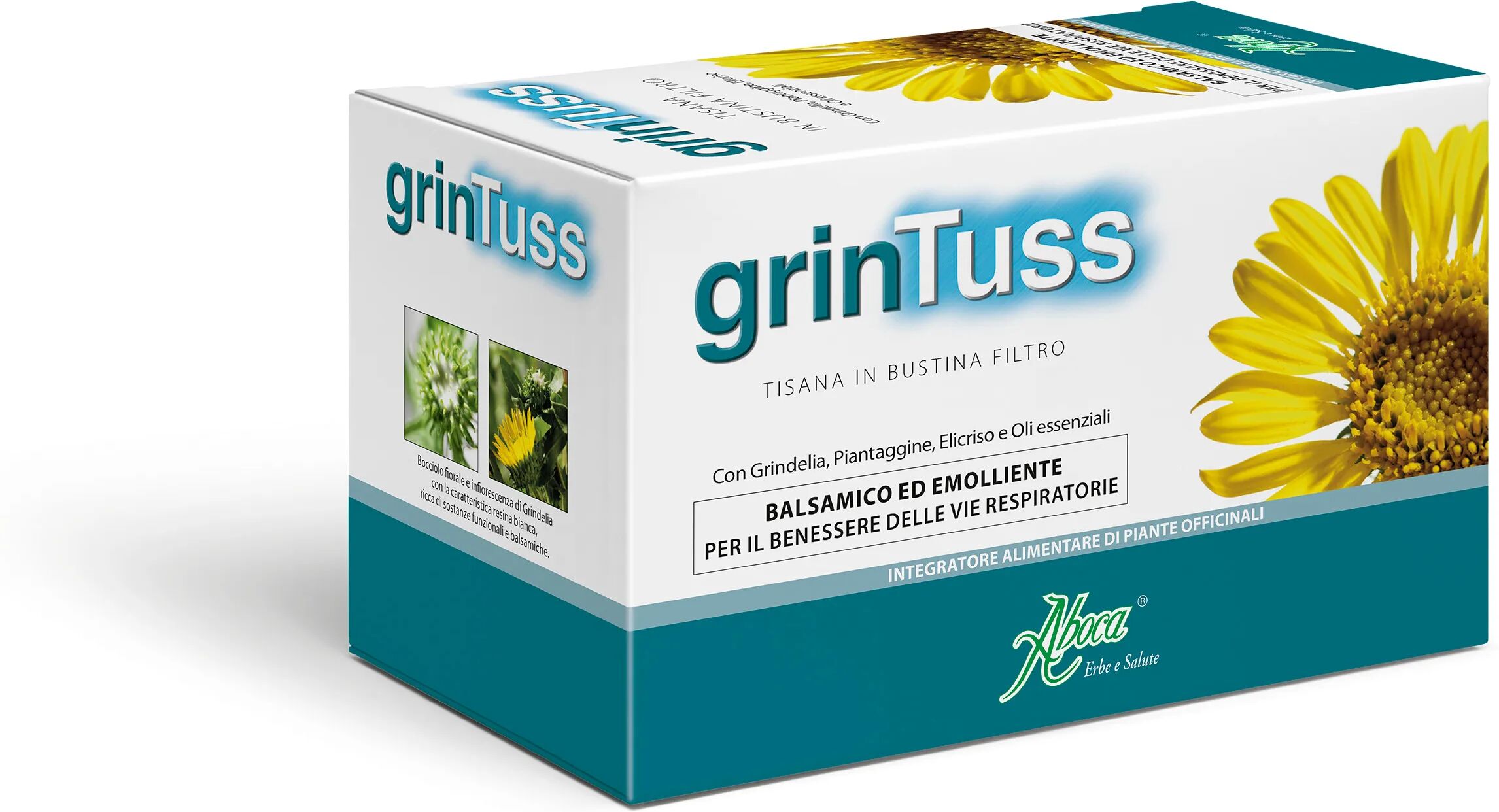 aboca grintuss tisana benessere vie respiratorie 20 filtri