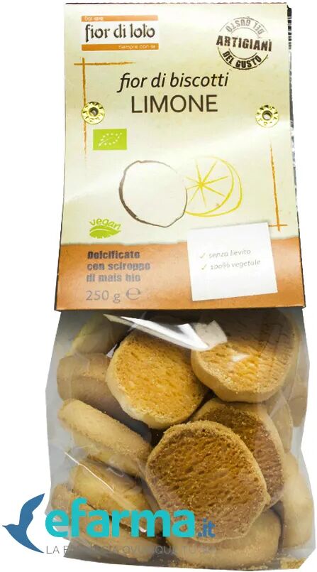 fior di loto fior di biscotti limone biologici 250 g