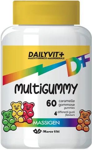 dailyvit multigummy integratore multivitaminico bambini 60 caramelle gommose