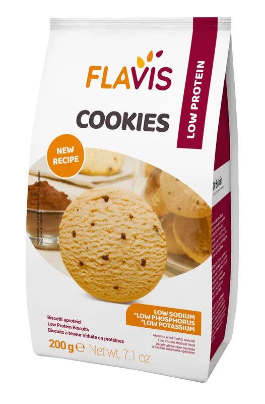 mevalia flavis choco chip biscotti aproteici con pezzetti di cioccolato 200 g