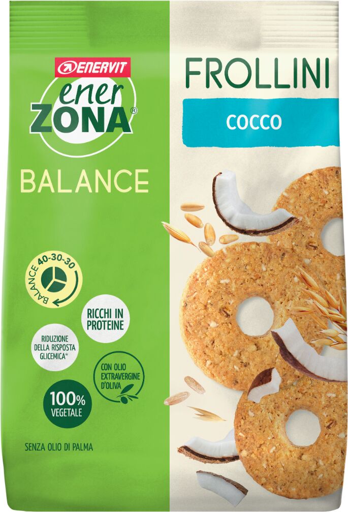 enerzona frollini 40-30-30 cocco sacchetto 250g