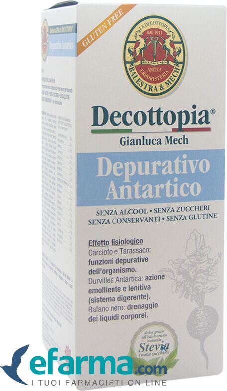 gianluca mech decottopia depurativo antartico con stevia integratore 500 ml