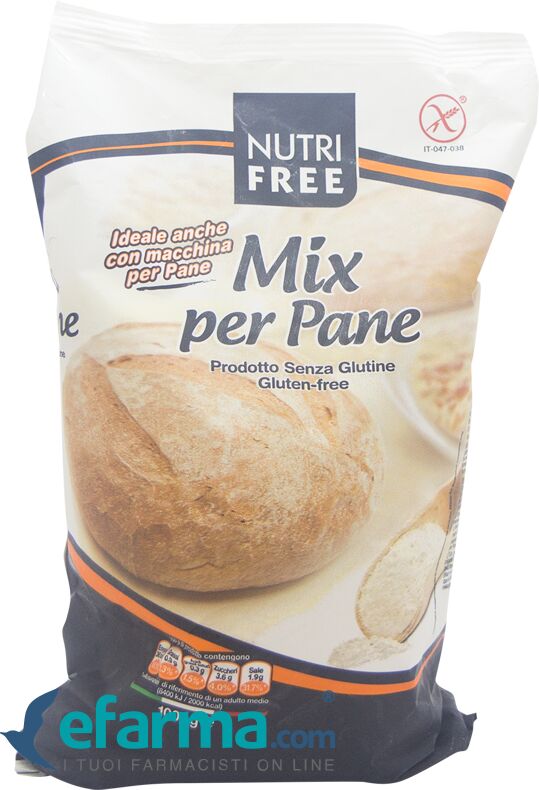 nutrifree nutri free mix miscela di farine per pane senza glutine 1 kg