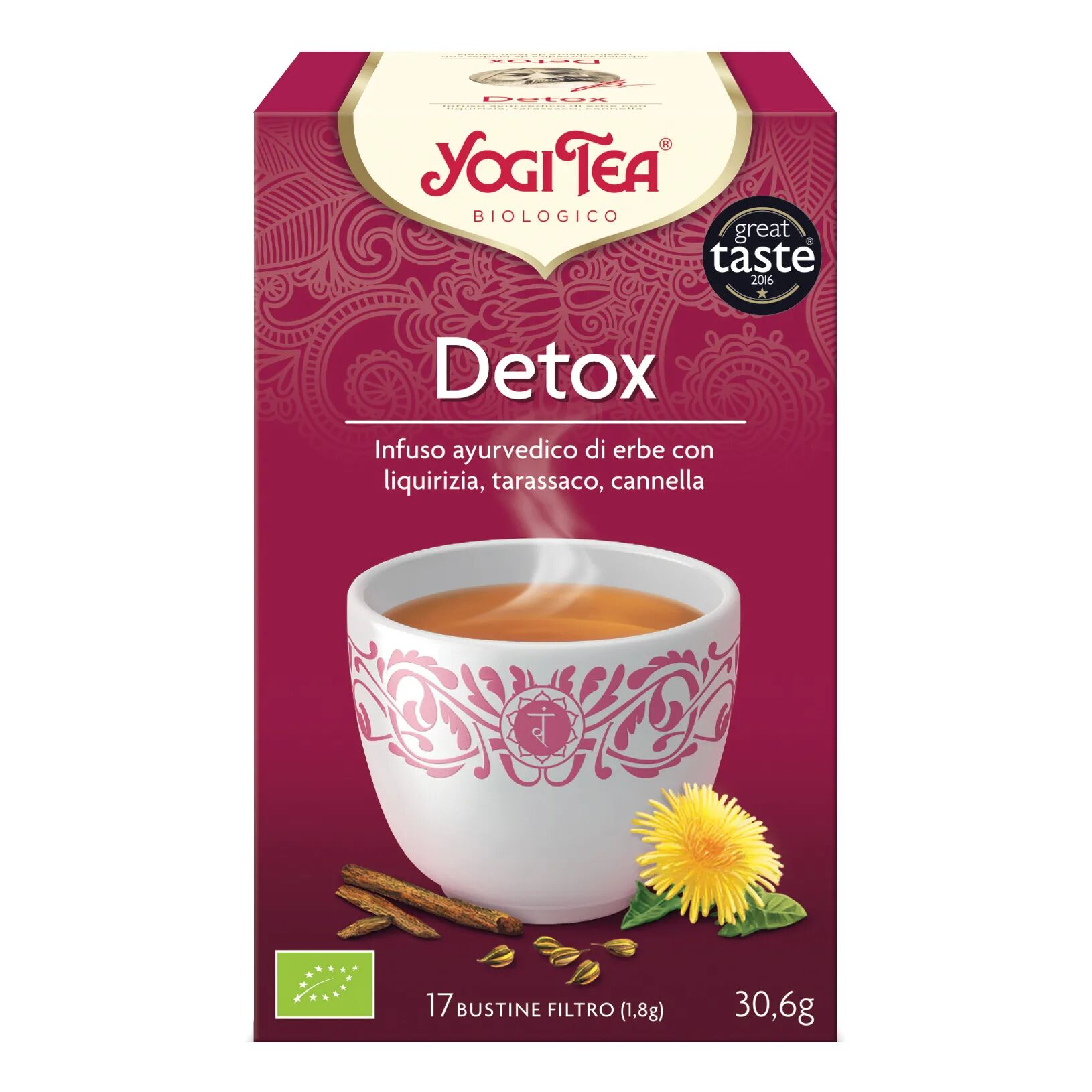 yogi tea detox bio infuso di erbe 17 bustine