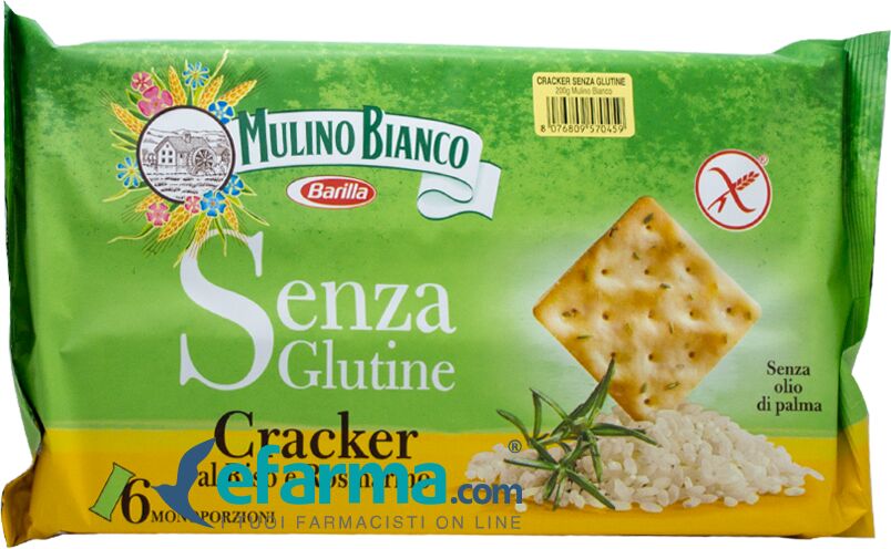 Mulino Bianco senza Glutine Cracker Riso Rosmarino 200 g