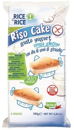 PROBIOS Rice&Rice Rico Cake Yogurt Merendine Senza Glutine 4x45 g