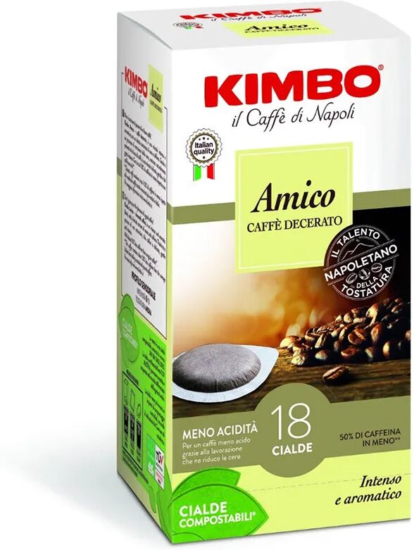 Kimbo Amico Caffè Decerato 18 Cialde Compostabili da 7g