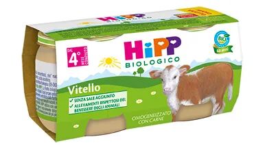 Hipp Biologico Omogeneizzato Vitello 2x80g