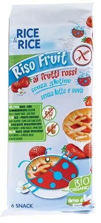 PROBIOS Rice&Rice Riso Fruit Merendina Ai Frutti Rossi Senza Glutine 6x33 g