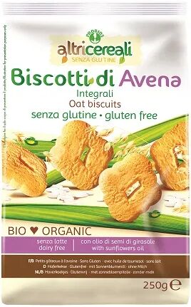 PROBIOS AltriCereali Biscotti All' Avena Integrali Senza Glutine 250 g