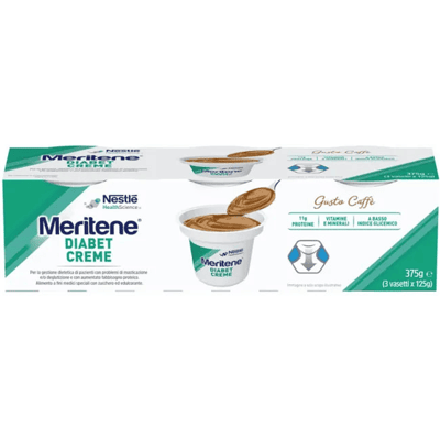 Nestlé Meritene Diabet Creme - Dessert ad alto contenuto proteico e basso indice glicemico Nestlé Meritene Diabet Creme - Dessert ad alto contenuto proteico e basso indice glicemico