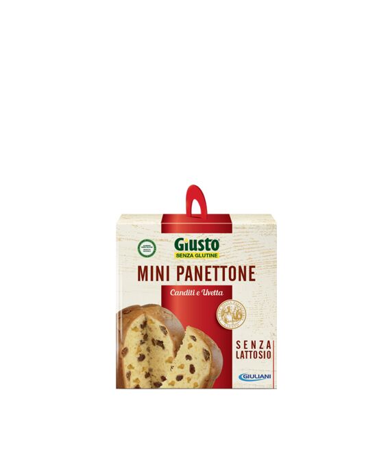 Giusto Senza Glutine Mini Panettone Con Uvetta e Canditi 100 g