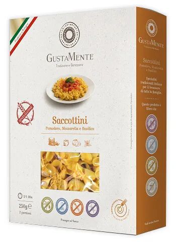 GustaMente Saccottino Pomodoro Ricotta e Basilico Pasta Ripiena Senza Glutine 250 g