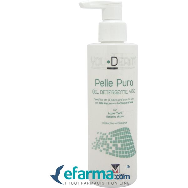 you-derm pelle pura gel detergente viso 200 ml