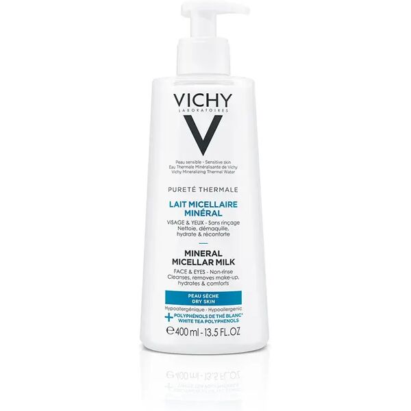 vichy pureté thermale latte detergente micellare minerale pelle secca 400 ml