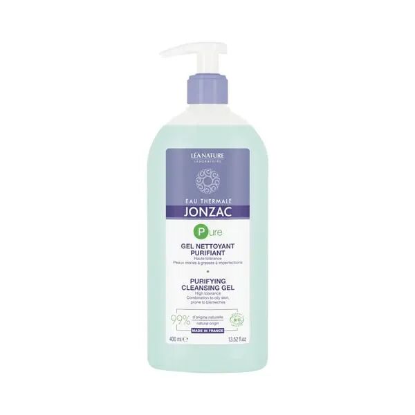 jonzac eau thermale gel detergente purificante pure 400 ml