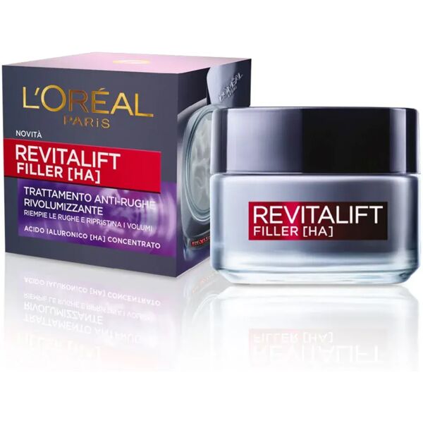 l'oréal paris revitalift filler crema viso antirughe rivolumizzante giorno 50 ml