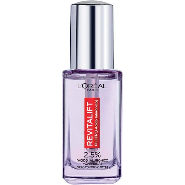 l'oréal paris revitalift siero filler contorno occhi rimpolpante e anti-rughe 20 ml