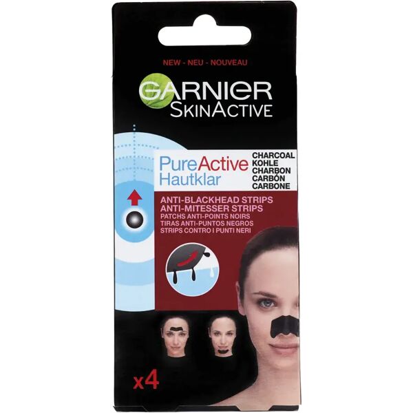 garnier skinactive strips viso pure active charcoal zona-t 12 pezzi