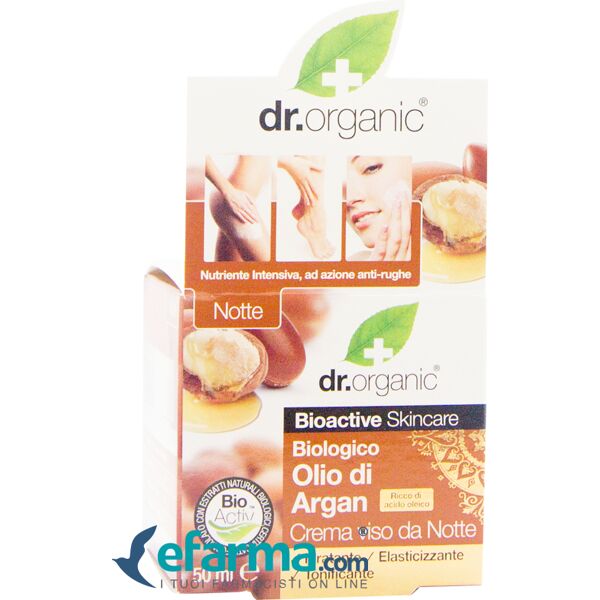 dr. organic argan crema viso da notte 50 ml