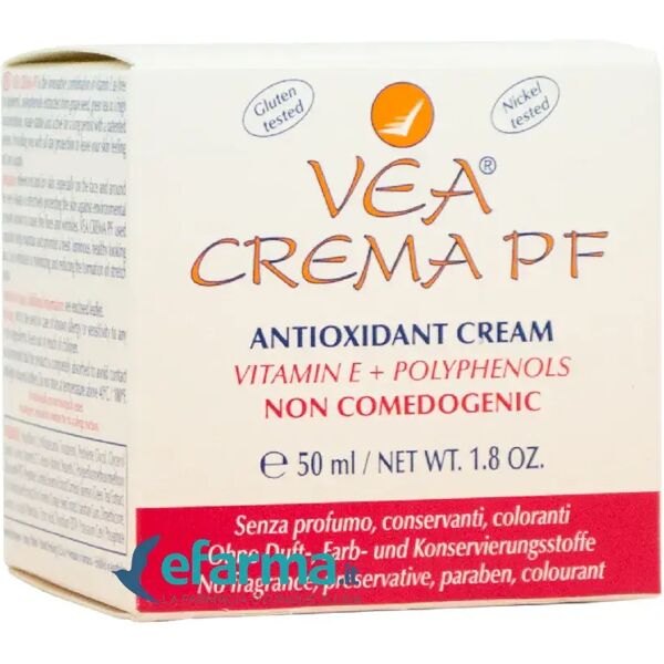 vea cosmetics vea crema pf crema antiossidante e antirughe 50 ml