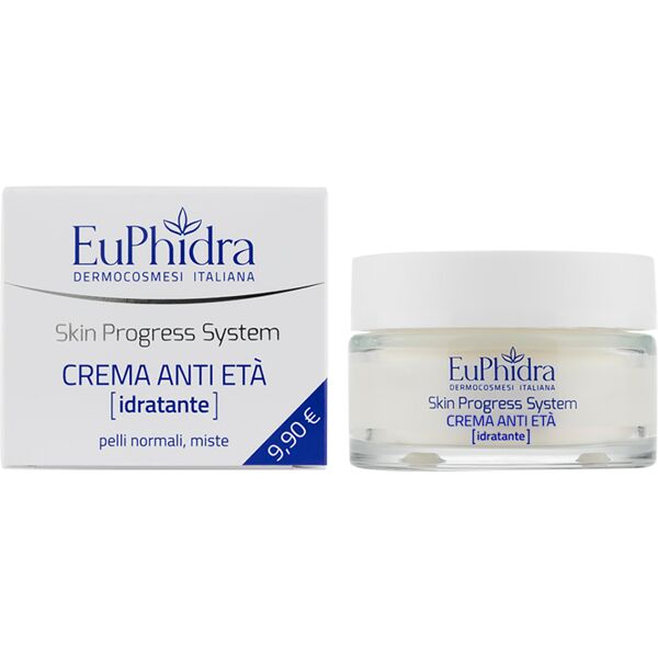 euphidra skin progress system crema idratante anti età pelli normali 40 ml