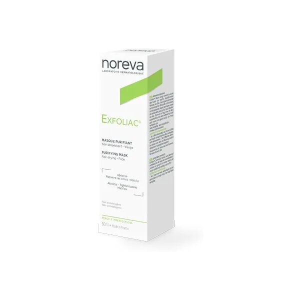 noreva exfoliac maschera purificante viso pelle impura 50 ml