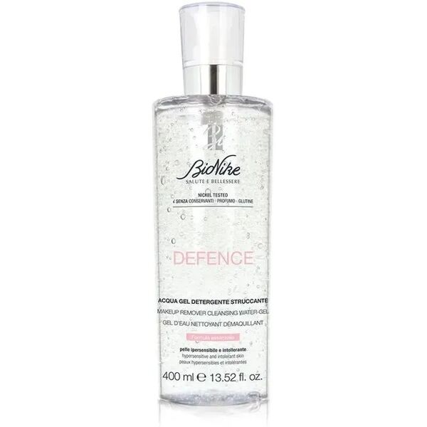 bionike defence tolerance acqua gel detergente struccante e lenitivo 400 ml