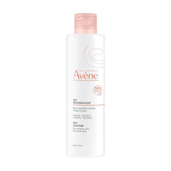 avène eau thermale les essentiels latte detergente, pelle sensibile secca 200 ml