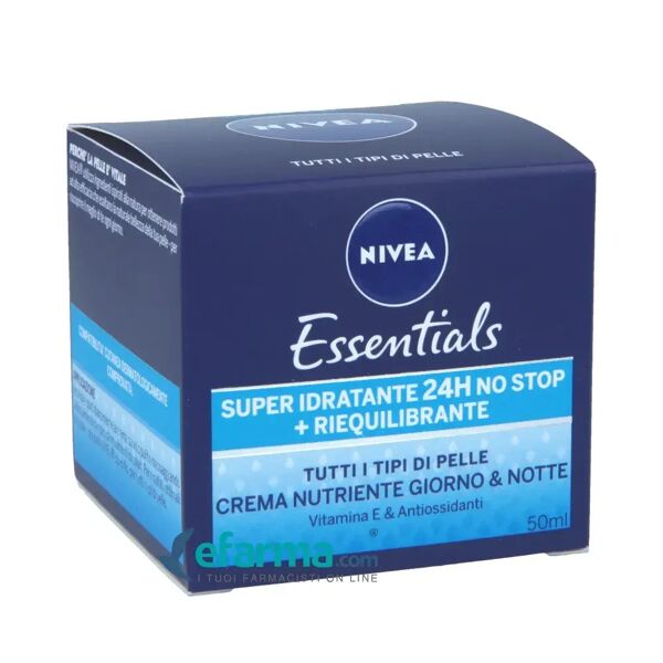 nivea essentials crema giorno e notte idratante riequilibrante viso 50 ml