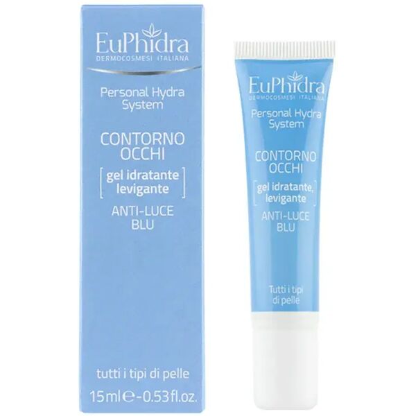 euphidra phs gel idratante contorno occhi antiluce blu 15 ml