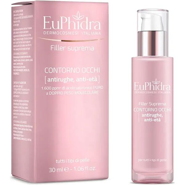 euphidra filler suprema contorno occhi antirughe trattamento intensivo 30 ml