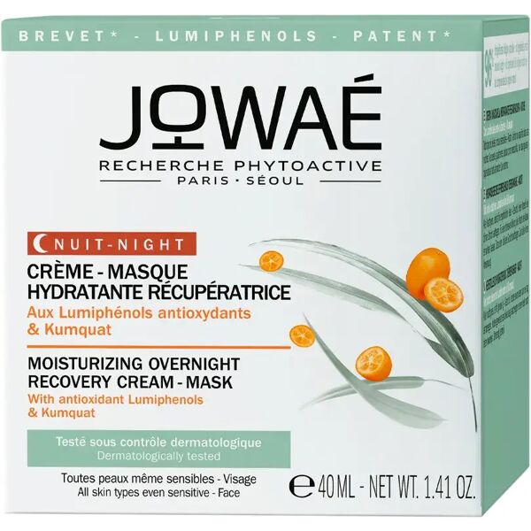 jowae jowaé crema maschera idratante rigenerante notte 40 ml